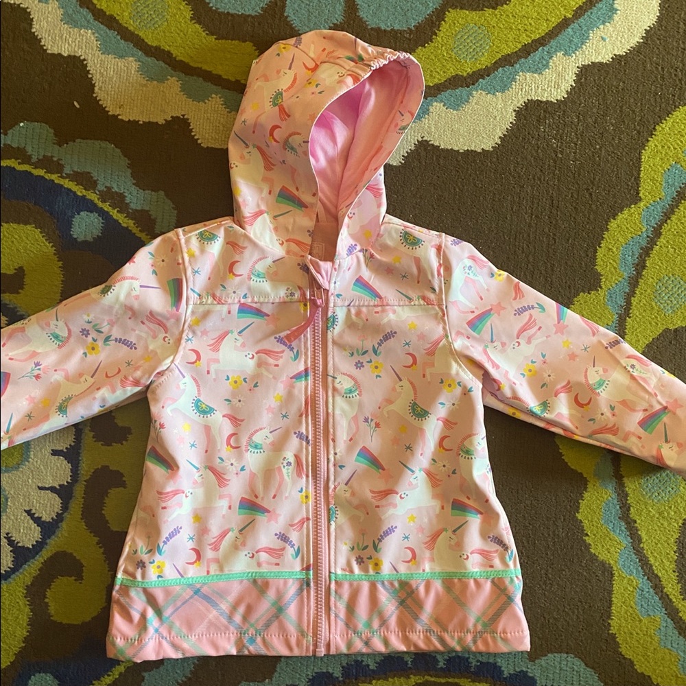 Stephen Joseph Unicorn Rain Jacket SZ 2T